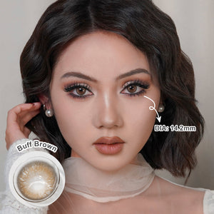 Blush Girl Buff Brown Coloured Contacts | 6 Months