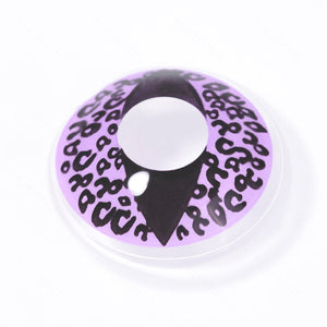 Violet Cheetah Cat Eye Contacts