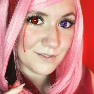Purple 3 Tomoe Sharingan Contacts