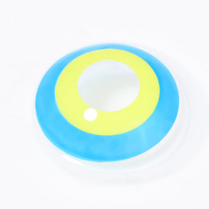 Blue And Yellow Circle Contacts
