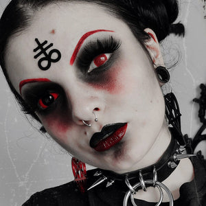 Red Mesh Contacts