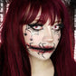 White Crazy Blood Splat Contacts