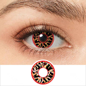 Black Red Vein Contacts
