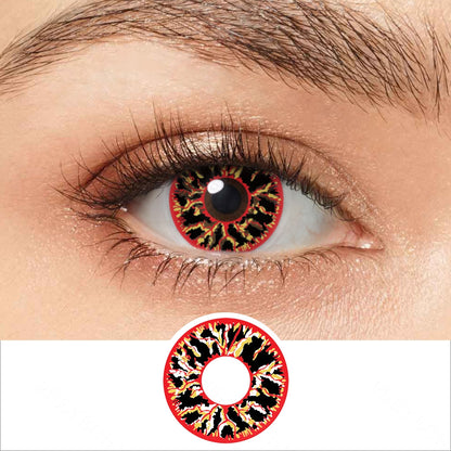 Black Red Vein Contacts
