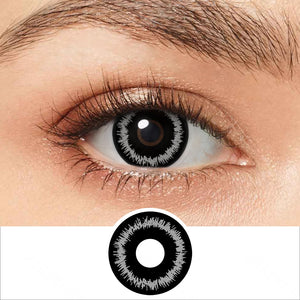 Shimmering Grey Circle Contacts