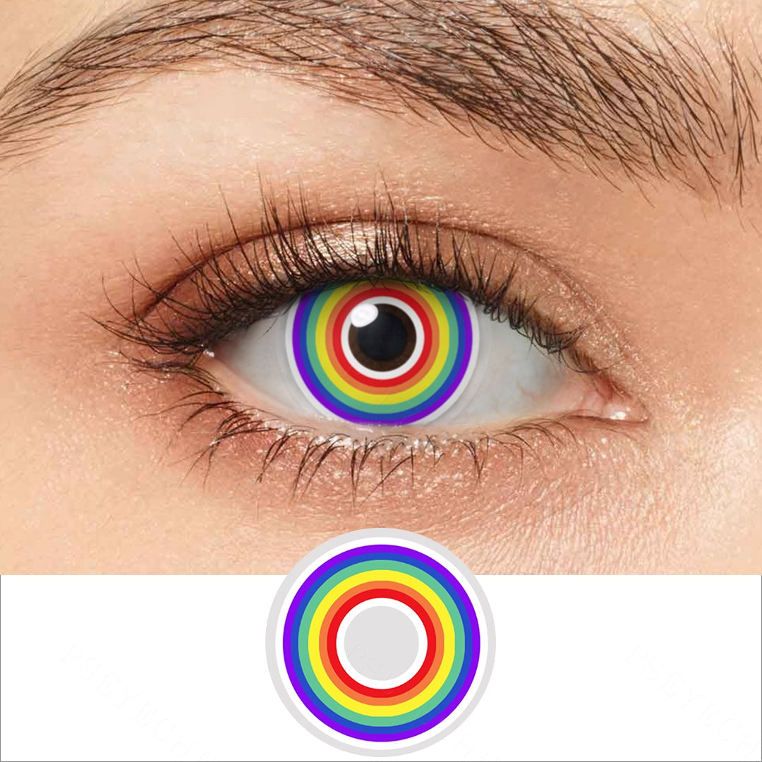 Rainbow Halloween Contacts