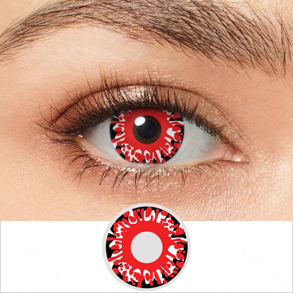 Red Lava Halloween Contacts