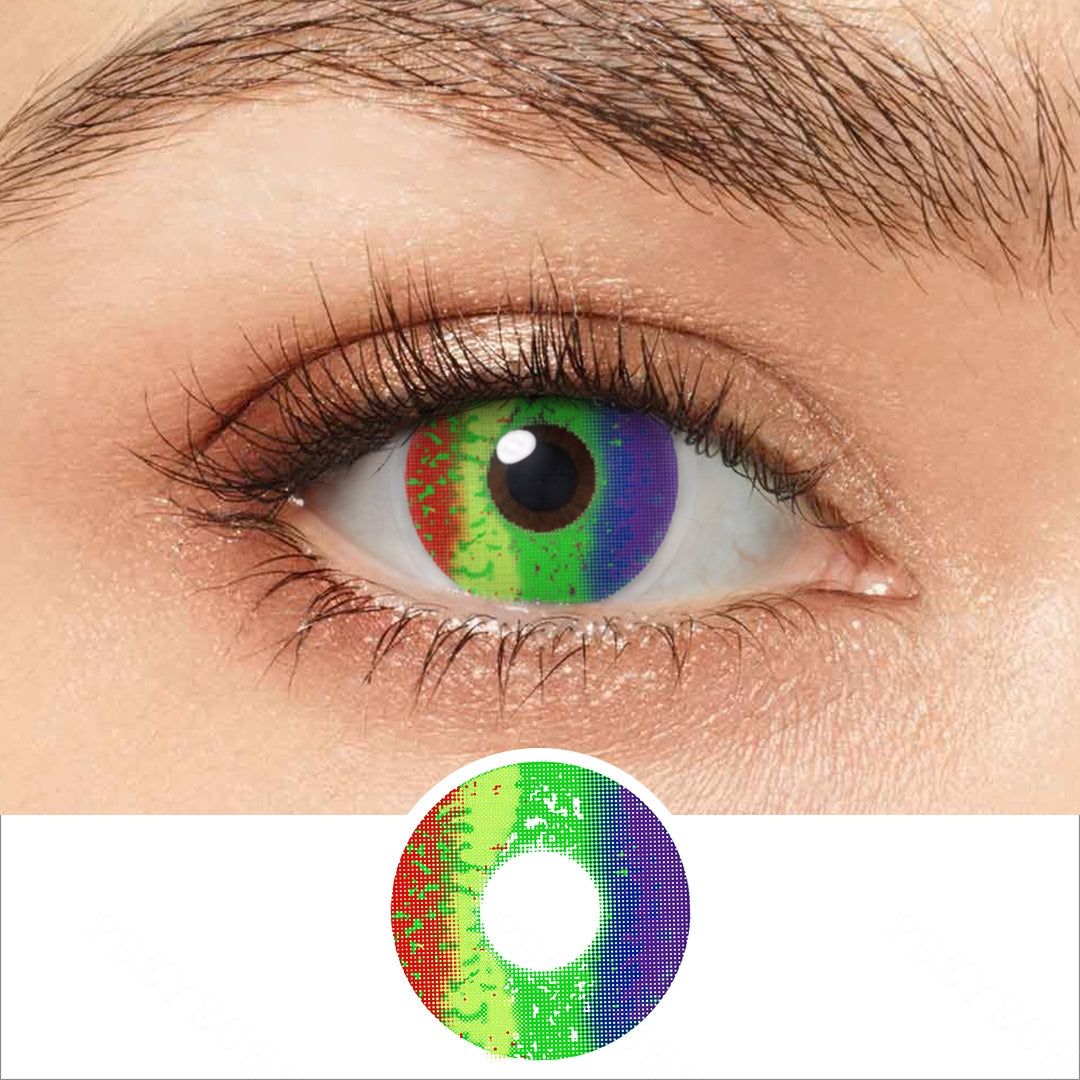 Rainbow Eye Coloured Contacts