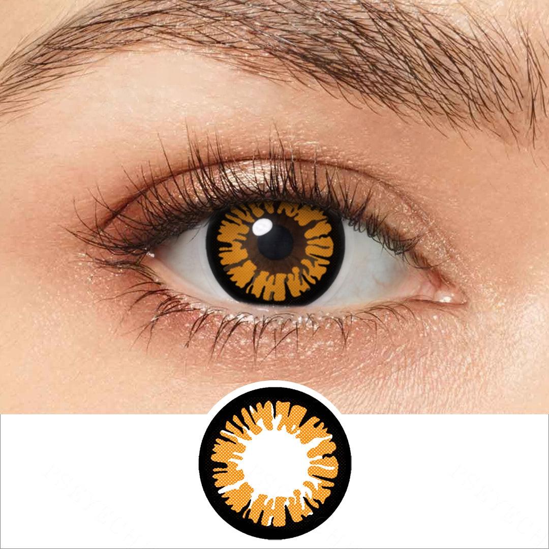Glamor Orange Eye Contacts