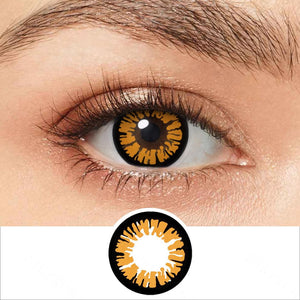Glamor Orange Eye Contacts