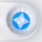 Sky Blue Four-Pointed Star Contacts