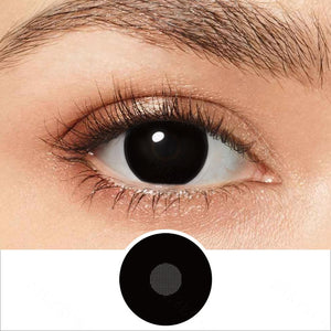 Black Mesh Pupil Eye Contacts