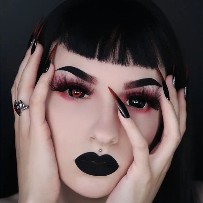 Tokyo Ghoul Black And Red Mini Sclera Contacts - PsEYEche